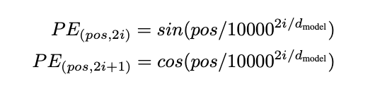 positional encoding